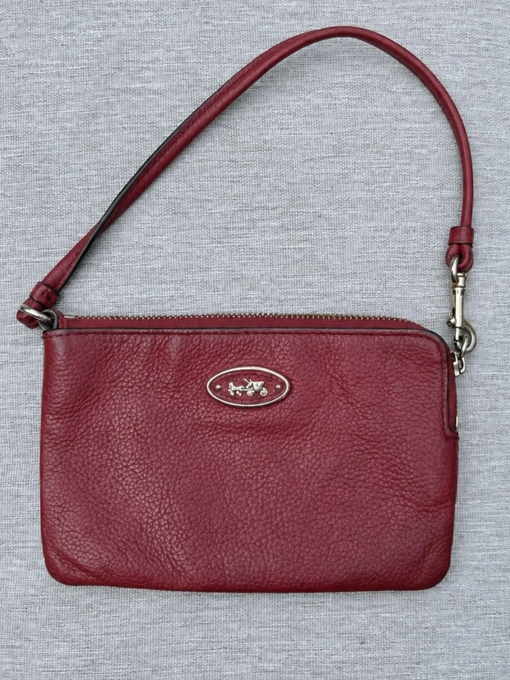 Vintage Coach cherry red wristlet mini purse Y2K